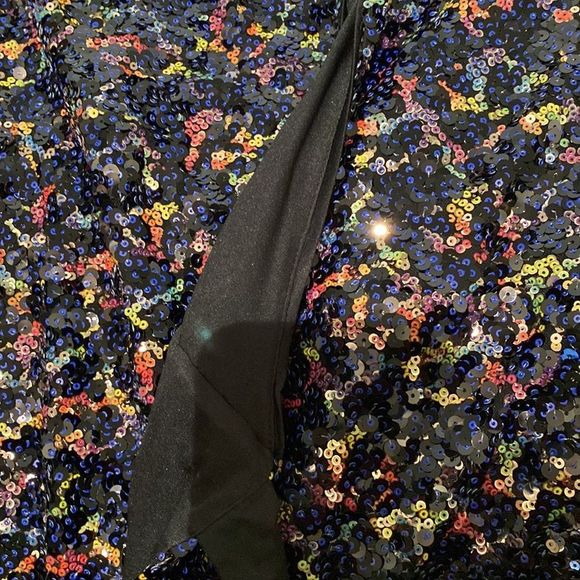 ROTATE Frida Sequin Wrap Front Dress - Picture 6 of 7